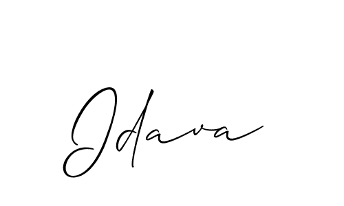 if you are searching for the best signature style for your name Idava. so please give up your signature search. here we have designed multiple signature styles  using Allison_Script. Idava signature style 2 images and pictures png