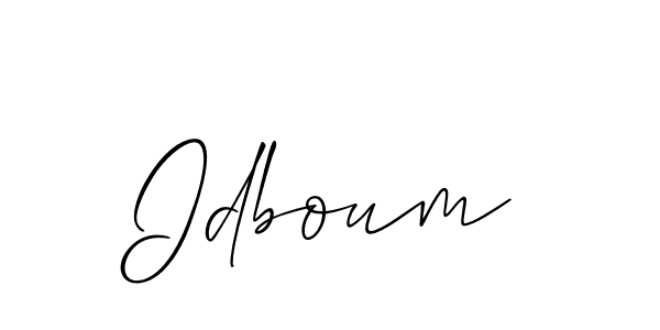 Also we have Idboum name is the best signature style. Create professional handwritten signature collection using Allison_Script autograph style. Idboum signature style 2 images and pictures png