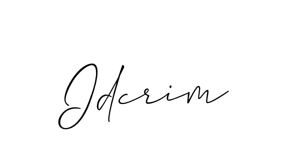 Make a beautiful signature design for name Idcrim. With this signature (Allison_Script) style, you can create a handwritten signature for free. Idcrim signature style 2 images and pictures png