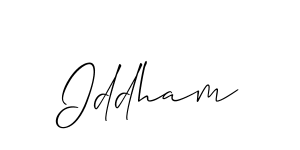 Make a short Iddham signature style. Manage your documents anywhere anytime using Allison_Script. Create and add eSignatures, submit forms, share and send files easily. Iddham signature style 2 images and pictures png