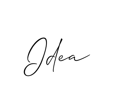 Allison_Script is a professional signature style that is perfect for those who want to add a touch of class to their signature. It is also a great choice for those who want to make their signature more unique. Get Idea name to fancy signature for free. Idea signature style 2 images and pictures png