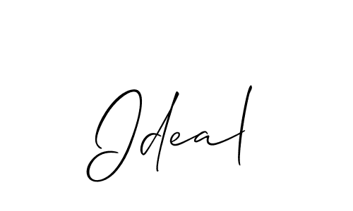 Also You can easily find your signature by using the search form. We will create Ideal name handwritten signature images for you free of cost using Allison_Script sign style. Ideal signature style 2 images and pictures png