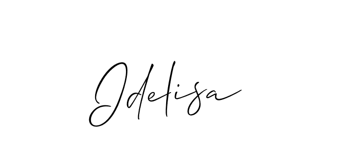 Similarly Allison_Script is the best handwritten signature design. Signature creator online .You can use it as an online autograph creator for name Idelisa. Idelisa signature style 2 images and pictures png