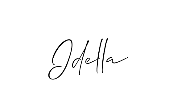 Also You can easily find your signature by using the search form. We will create Idella name handwritten signature images for you free of cost using Allison_Script sign style. Idella signature style 2 images and pictures png