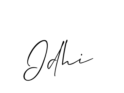 Similarly Allison_Script is the best handwritten signature design. Signature creator online .You can use it as an online autograph creator for name Idhi. Idhi signature style 2 images and pictures png