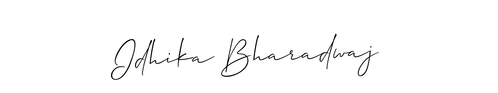 Here are the top 10 professional signature styles for the name Idhika Bharadwaj. These are the best autograph styles you can use for your name. Idhika Bharadwaj signature style 2 images and pictures png