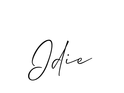 Create a beautiful signature design for name Idie. With this signature (Allison_Script) fonts, you can make a handwritten signature for free. Idie signature style 2 images and pictures png