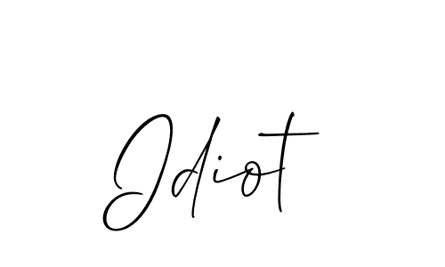 Design your own signature with our free online signature maker. With this signature software, you can create a handwritten (Allison_Script) signature for name Idiot. Idiot signature style 2 images and pictures png