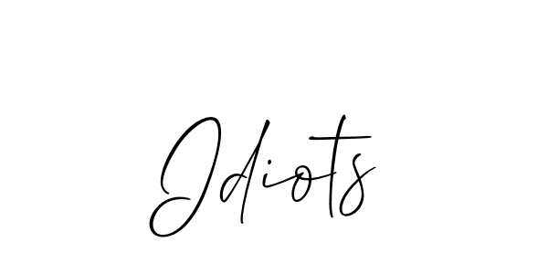 Idiots stylish signature style. Best Handwritten Sign (Allison_Script) for my name. Handwritten Signature Collection Ideas for my name Idiots. Idiots signature style 2 images and pictures png