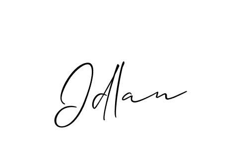 Similarly Allison_Script is the best handwritten signature design. Signature creator online .You can use it as an online autograph creator for name Idlan. Idlan signature style 2 images and pictures png