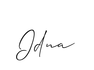 It looks lik you need a new signature style for name Idna. Design unique handwritten (Allison_Script) signature with our free signature maker in just a few clicks. Idna signature style 2 images and pictures png