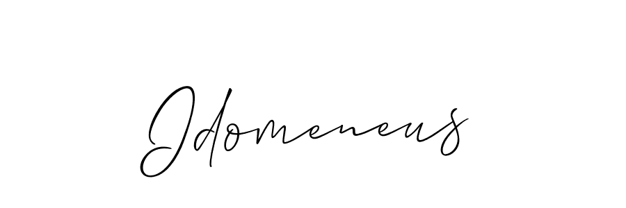 How to make Idomeneus signature? Allison_Script is a professional autograph style. Create handwritten signature for Idomeneus name. Idomeneus signature style 2 images and pictures png