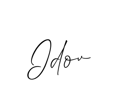 How to make Idov signature? Allison_Script is a professional autograph style. Create handwritten signature for Idov name. Idov signature style 2 images and pictures png