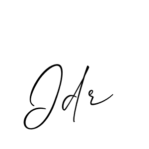 How to make Idr signature? Allison_Script is a professional autograph style. Create handwritten signature for Idr name. Idr signature style 2 images and pictures png