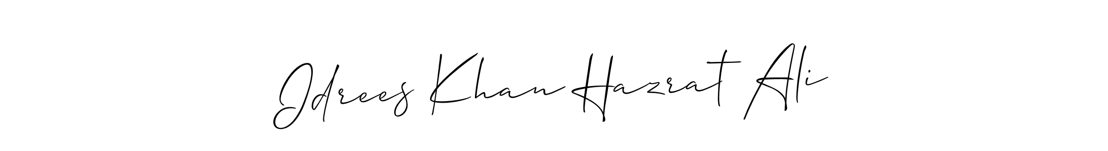 It looks lik you need a new signature style for name Idrees Khan Hazrat Ali. Design unique handwritten (Allison_Script) signature with our free signature maker in just a few clicks. Idrees Khan Hazrat Ali signature style 2 images and pictures png