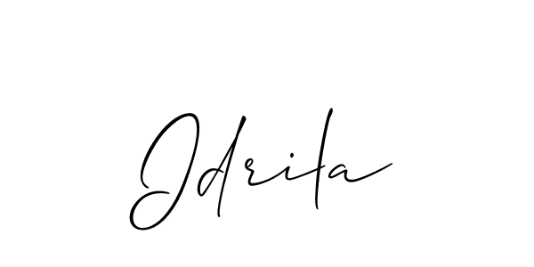 Idrila stylish signature style. Best Handwritten Sign (Allison_Script) for my name. Handwritten Signature Collection Ideas for my name Idrila. Idrila signature style 2 images and pictures png