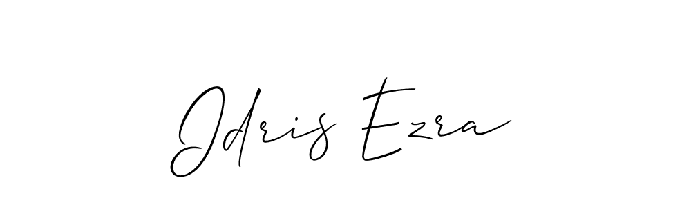 Design your own signature with our free online signature maker. With this signature software, you can create a handwritten (Allison_Script) signature for name Idris Ezra. Idris Ezra signature style 2 images and pictures png