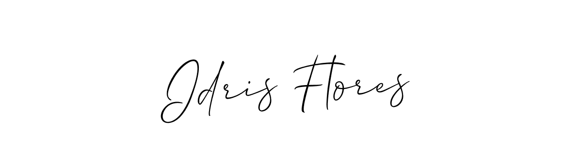 Make a short Idris Flores signature style. Manage your documents anywhere anytime using Allison_Script. Create and add eSignatures, submit forms, share and send files easily. Idris Flores signature style 2 images and pictures png