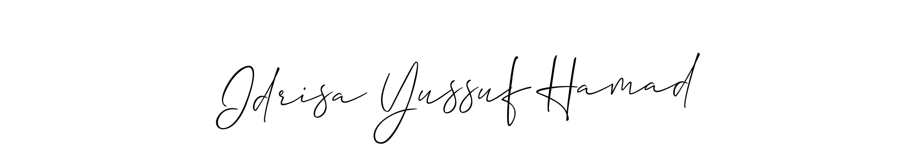 Best and Professional Signature Style for Idrisa Yussuf Hamad. Allison_Script Best Signature Style Collection. Idrisa Yussuf Hamad signature style 2 images and pictures png