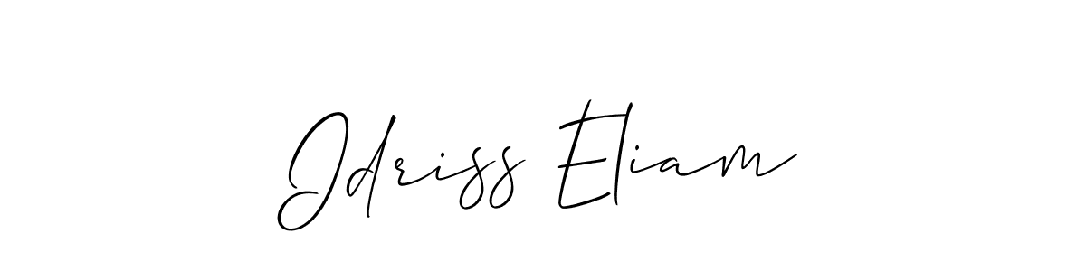 You can use this online signature creator to create a handwritten signature for the name Idriss Eliam. This is the best online autograph maker. Idriss Eliam signature style 2 images and pictures png