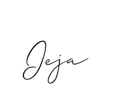 How to make Ieja signature? Allison_Script is a professional autograph style. Create handwritten signature for Ieja name. Ieja signature style 2 images and pictures png