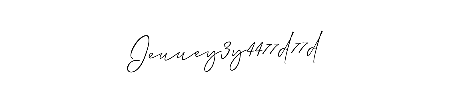 Make a beautiful signature design for name Ieuuey3y4477d77d. With this signature (Allison_Script) style, you can create a handwritten signature for free. Ieuuey3y4477d77d signature style 2 images and pictures png