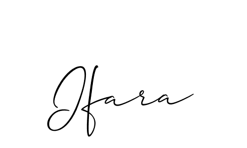 How to make Ifara signature? Allison_Script is a professional autograph style. Create handwritten signature for Ifara name. Ifara signature style 2 images and pictures png
