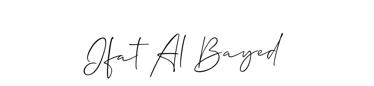 Once you've used our free online signature maker to create your best signature Allison_Script style, it's time to enjoy all of the benefits that Ifat Al Bayed name signing documents. Ifat Al Bayed signature style 2 images and pictures png