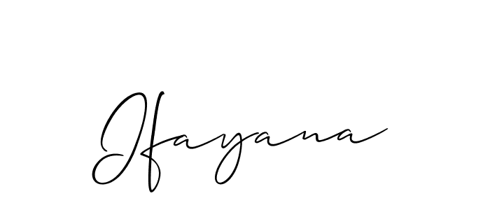 if you are searching for the best signature style for your name Ifayana. so please give up your signature search. here we have designed multiple signature styles  using Allison_Script. Ifayana signature style 2 images and pictures png