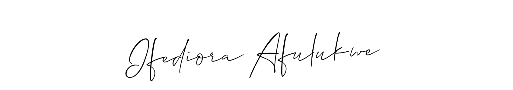 This is the best signature style for the Ifediora Afulukwe name. Also you like these signature font (Allison_Script). Mix name signature. Ifediora Afulukwe signature style 2 images and pictures png