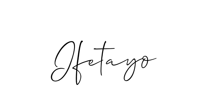 Make a short Ifetayo signature style. Manage your documents anywhere anytime using Allison_Script. Create and add eSignatures, submit forms, share and send files easily. Ifetayo signature style 2 images and pictures png