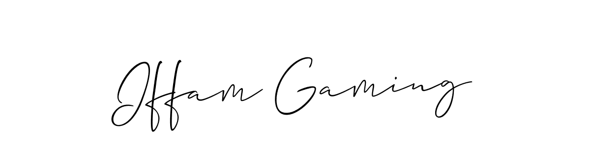 Make a short Iffam Gaming signature style. Manage your documents anywhere anytime using Allison_Script. Create and add eSignatures, submit forms, share and send files easily. Iffam Gaming signature style 2 images and pictures png