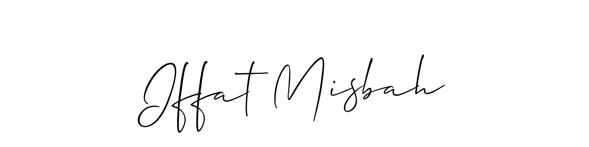 Make a beautiful signature design for name Iffat Misbah. Use this online signature maker to create a handwritten signature for free. Iffat Misbah signature style 2 images and pictures png