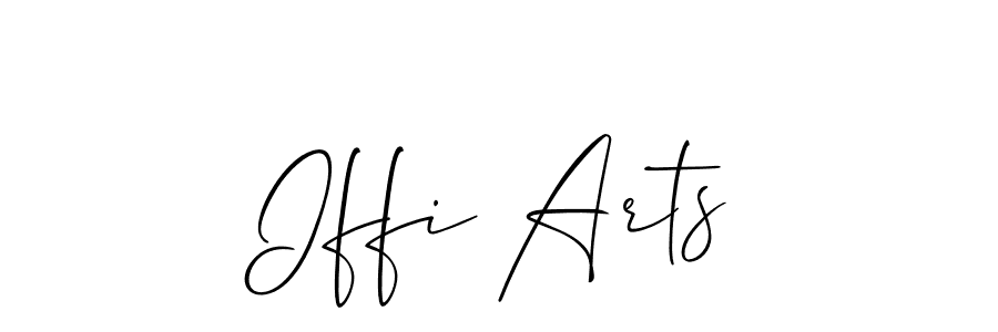 You should practise on your own different ways (Allison_Script) to write your name (Iffi Arts) in signature. don't let someone else do it for you. Iffi Arts signature style 2 images and pictures png