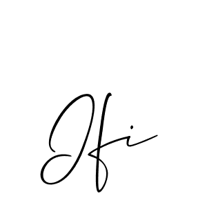 if you are searching for the best signature style for your name Ifi. so please give up your signature search. here we have designed multiple signature styles  using Allison_Script. Ifi signature style 2 images and pictures png