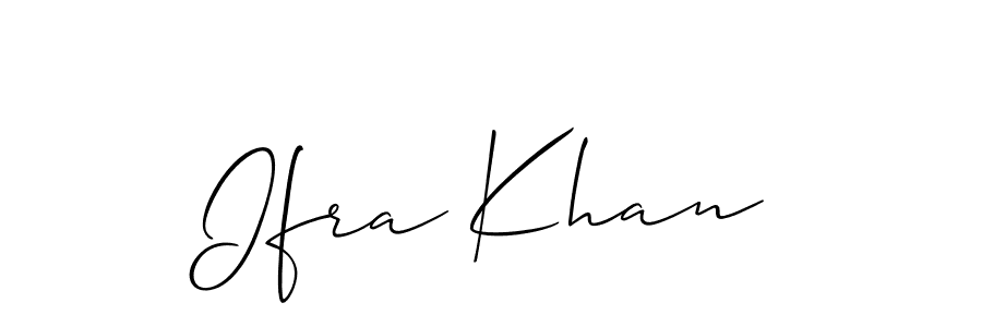 Ifra Khan stylish signature style. Best Handwritten Sign (Allison_Script) for my name. Handwritten Signature Collection Ideas for my name Ifra Khan. Ifra Khan signature style 2 images and pictures png