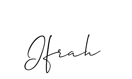 You should practise on your own different ways (Allison_Script) to write your name (Ifrah) in signature. don't let someone else do it for you. Ifrah signature style 2 images and pictures png