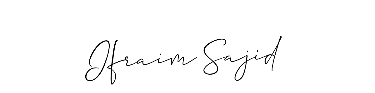 Similarly Allison_Script is the best handwritten signature design. Signature creator online .You can use it as an online autograph creator for name Ifraim Sajid. Ifraim Sajid signature style 2 images and pictures png