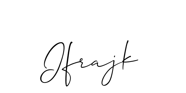 How to make Ifrajk signature? Allison_Script is a professional autograph style. Create handwritten signature for Ifrajk name. Ifrajk signature style 2 images and pictures png