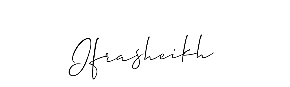 Ifrasheikh stylish signature style. Best Handwritten Sign (Allison_Script) for my name. Handwritten Signature Collection Ideas for my name Ifrasheikh. Ifrasheikh signature style 2 images and pictures png