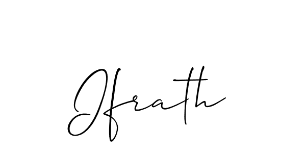 How to make Ifrath signature? Allison_Script is a professional autograph style. Create handwritten signature for Ifrath name. Ifrath signature style 2 images and pictures png
