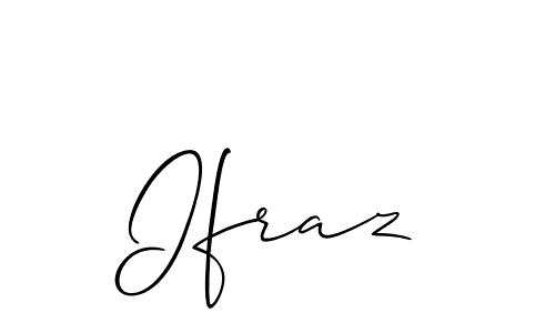 The best way (Allison_Script) to make a short signature is to pick only two or three words in your name. The name Ifraz include a total of six letters. For converting this name. Ifraz signature style 2 images and pictures png