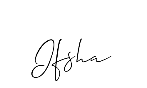 Allison_Script is a professional signature style that is perfect for those who want to add a touch of class to their signature. It is also a great choice for those who want to make their signature more unique. Get Ifsha name to fancy signature for free. Ifsha signature style 2 images and pictures png