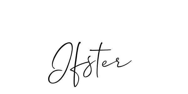 Allison_Script is a professional signature style that is perfect for those who want to add a touch of class to their signature. It is also a great choice for those who want to make their signature more unique. Get Ifster name to fancy signature for free. Ifster signature style 2 images and pictures png