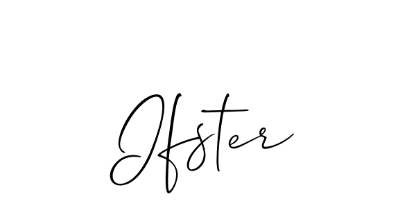 Allison_Script is a professional signature style that is perfect for those who want to add a touch of class to their signature. It is also a great choice for those who want to make their signature more unique. Get Ifster name to fancy signature for free. Ifster signature style 2 images and pictures png