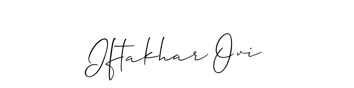 It looks lik you need a new signature style for name Iftakhar Ovi. Design unique handwritten (Allison_Script) signature with our free signature maker in just a few clicks. Iftakhar Ovi signature style 2 images and pictures png