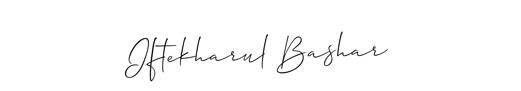 How to make Iftekharul Bashar signature? Allison_Script is a professional autograph style. Create handwritten signature for Iftekharul Bashar name. Iftekharul Bashar signature style 2 images and pictures png