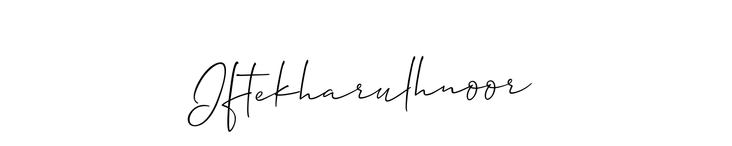 Best and Professional Signature Style for Iftekharulhnoor. Allison_Script Best Signature Style Collection. Iftekharulhnoor signature style 2 images and pictures png