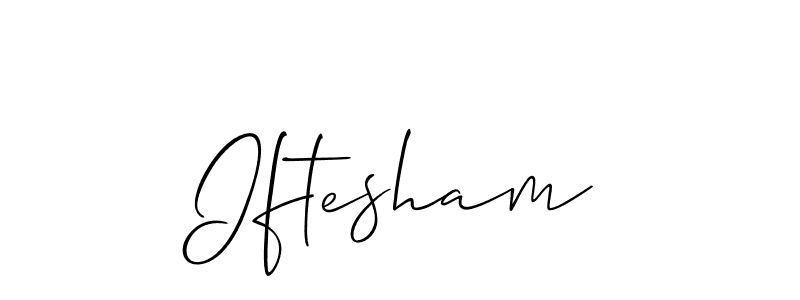 You should practise on your own different ways (Allison_Script) to write your name (Iftesham) in signature. don't let someone else do it for you. Iftesham signature style 2 images and pictures png