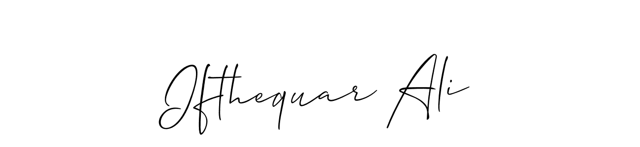 This is the best signature style for the Ifthequar Ali name. Also you like these signature font (Allison_Script). Mix name signature. Ifthequar Ali signature style 2 images and pictures png